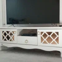 میزتلویزیون سفید ساده ومدرن