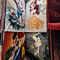 قالیچه عروسکی دخترونه گیلان طوسی و فیلی و بژ