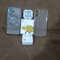 آداپتور و 2عدد بک کاور آیفون 16 در حد نو