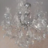 دو عدد لوستر کریستالی|لوستر و چراغ آویز|تهران, چوب تراش|دیوار