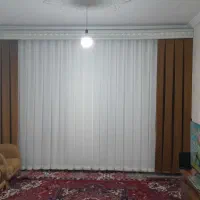 فرچش ودوخت پرده های توری. پرده های زبرا. مینیمال