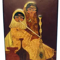 تابلو معرق طرح خانم قاجاری