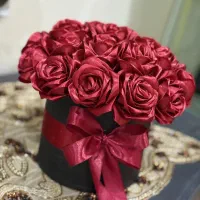 باکس گل رز روبانی|گل مصنوعی|پردیس, فاز ۸|دیوار