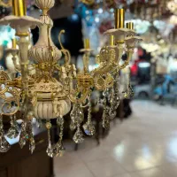 لوستر سرامیکی ۱۰ شعله|لوستر و چراغ آویز|قشم, |دیوار