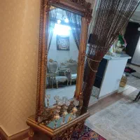 اینه کنسول  طلایی تمیز سالم|بوفه، ویترین، کنسول|مشهد, کارمندان دوم|دیوار