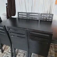 میزناهارخوری ۸نفره با صندلی|میز و صندلی غذاخوری|شیراز, گود خزینه|دیوار