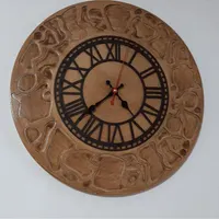 ساعت دیواری طرح چوب نو و سالم