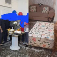 جلو مبلی و میز تک ناهار خوری یا میز خاطره