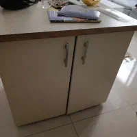 کابینت دو درب mdf روکش دار کرم رنگ|مصالح و تجهیزات ساختمان|اصفهان, سروستان|دیوار