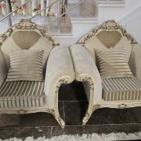 مبلمان ۷ نفره با میز ناهارخوری|مبلمان خانگی و میز عسلی|نشتارود, |دیوار