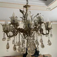 لوستر برنجی کلاسیک و زیبا|لوستر و چراغ آویز|اندیشه, اندیشه فاز ۴|دیوار