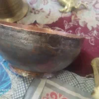 هاونگ برنجی کاسه مسی کعبدار|کلکسیون اشیاء عتیقه|لنجان, |دیوار