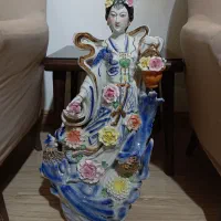 مجسمه بانوی چینی قدیمی|کلکسیون اشیاء عتیقه|تهران, گلستان (شهرک راه آهن)|دیوار