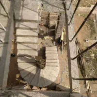 پله پیچ بتنی واسکلت بتن|خدمات پیشه و مهارت|بوئین زهرا, |دیوار