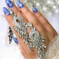 گوشواره کریستالی مجلسی وارداتی|بدلیجات|تهران, تهرانپارس غربی|دیوار