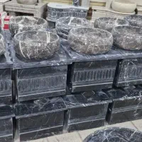 روشویی سنگی تکپایه ودوباره pvc