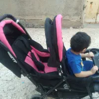 کالسکه دوقلو تمیز