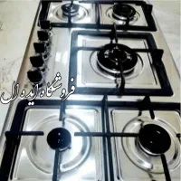 اجاق گازرومیزی استیل صفحه ای بورس۵شعله شرکتی متنوع