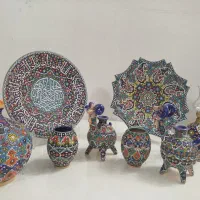مینا کاری  لالجین  ۱۰تیکه|صنایع دستی و سایر لوازم تزئینی|تهران, فلاح|دیوار