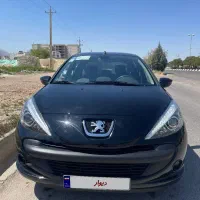 پژو۲۰۷ مشکی سقف فلز TU5مدل ۴۰۴