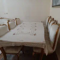 ست کامل مبل۷نفره ونهارخوری۸نفره استیل مدل زمرد|مبلمان خانگی و میز عسلی|محمدیه-قزوین, |دیوار