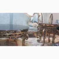 مبلمان استیل ورق طلا ۸ نفره با نهارخوری ۸ نفره|مبلمان خانگی و میز عسلی|لواسان, |دیوار