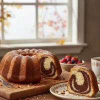 کیک خانگی و حلوا