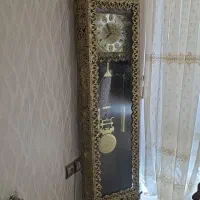ساعت ومیز برنز طرح برنج