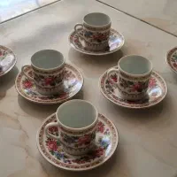 فنجان نعلبکی گل ترمه مارک