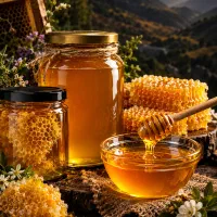 فروش عسل طبیعی برداشت منطقه کوهستان