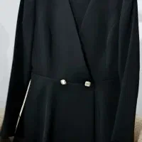 کت و شلوار مشکی کرپ