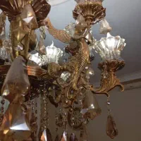 لوسترتمام برنز قدیمی وزن سنگین|لوستر و چراغ آویز|اسلام‌شهر, مسکن مهر اسلاشهر (شهرک امام خمینی)|دیوار