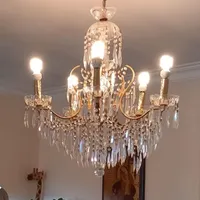 دو عدد لوستر کریستالی RCR