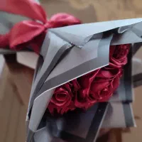 گل رز روبانی آماده و سفارشی