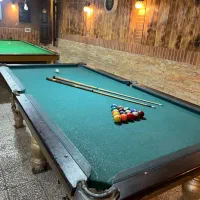 میز بیلیارد(ایت بال) با لوستر شار و چوب