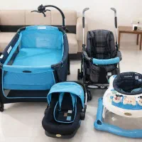 ست کالسکه ،تخت وپارک،کریر ،روروک،تاب مارک گود بیبی