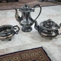 سیلور پلیت، تی ست|کلکسیون اشیاء عتیقه|تهران, ازگل|دیوار