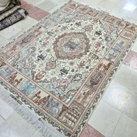 قالیچه دستباف تبریز چله ابریشم طرح نامی|فرش|تهران, ونک|دیوار