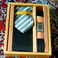 ست کیف پول کمربند و کراوات