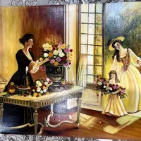 تابلو نقاشی رنگ روغن|تابلو، نقاشی، عکس|تهران, باغ فیض|دیوار