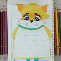 تزیین دفتر مشق تاپر