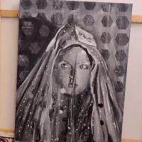 تابلو رنگ روغن کار دست|تابلو، نقاشی، عکس|قم, پردیسان|دیوار