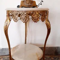 میز تلفن برنز