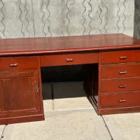 میز سه تیکه تمام چوب محکم و قدیمی|مبلمان اداری|هریس, |دیوار