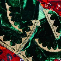 منجوق دوزی دلگ وکلاچه و لچک وروسری با بهترین دوخت