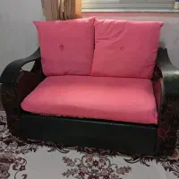 مبل هفت نفر اصل نرادباکاورصورتی|مبلمان خانگی و میز عسلی|کوچصفهان, |دیوار