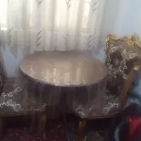 مبل سلطنتی ۷نفره تمام استیل ویک میز نهارخوری ۲نفره|مبلمان خانگی و میز عسلی|رباط‌کریم, |دیوار