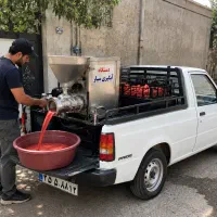 آبگیری ابگیری آب گیری رب گوجه درب منزل مشتری