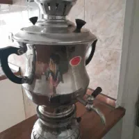 سماور گازی نو و پیش دستی نو