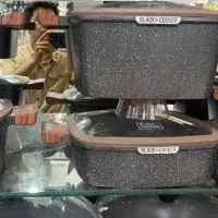 سرویس قابلمه ۱۰ پارچه گرانیت بلک اصل